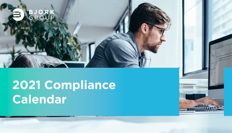 Bjork Group_2021 Compliance Calendar_headline image