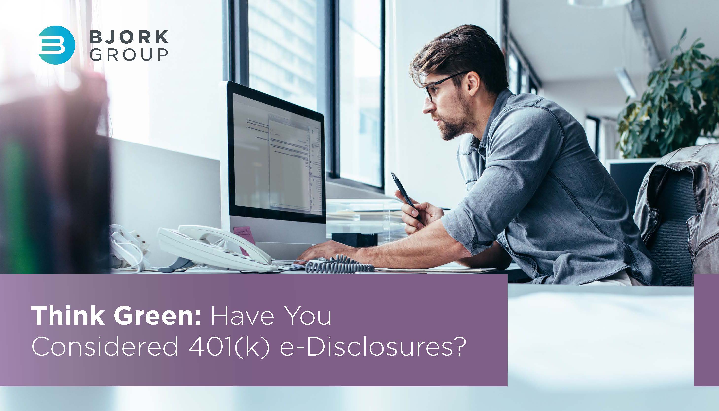 Headline Image - Think Green e-Disclosures